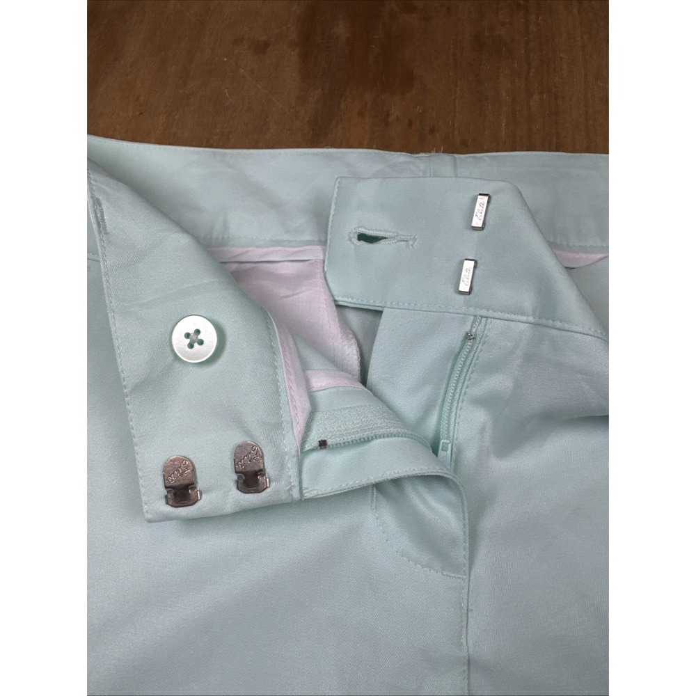 SOLD NWT Adidas Climalite Bermuda Golf Shorts Women's 4 Fresh Green 10" Inseam - Picture 3 of 13